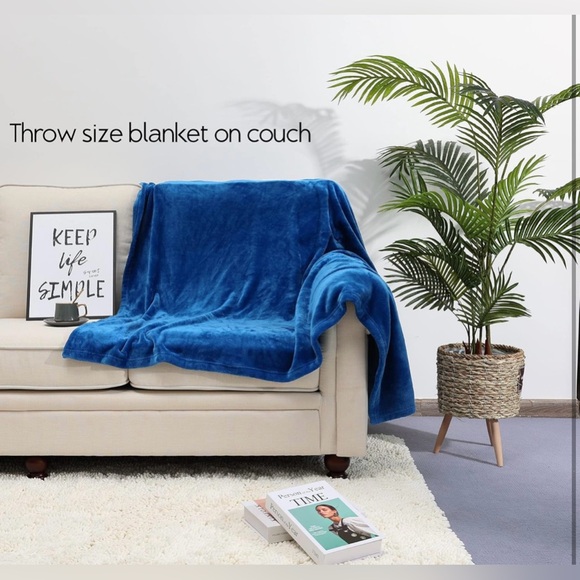 Fleece Blanket, Super Soft, Luxury Cozy Lightweight Microfiber Throw Size - NWT - Picture 4 of 8